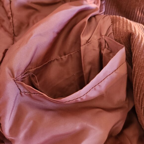 Vintage Monette Casuals Size 7 Brown Button up Corduroy Jacket - Picture 10 of 14